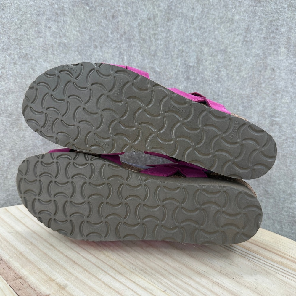 Naot Wedge Sandals Womens 8-8.5 Pink Suede Strappy Comfort Platform 1281-224853 - Picture 9 of 10